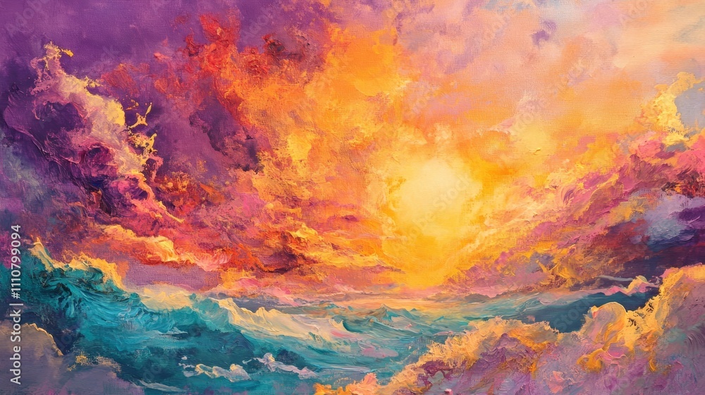 Naklejka premium vibrant sky 
