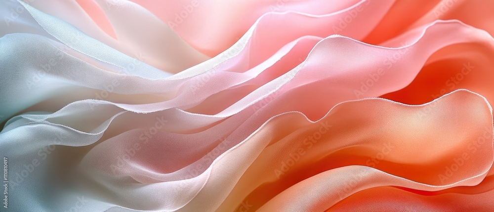 A soft, flowing fabric in pastel colors, creating a sense of elegance and tranquility. A soft, flowing fabric in pastel colors, creating a sense of elegance and tranquility.
