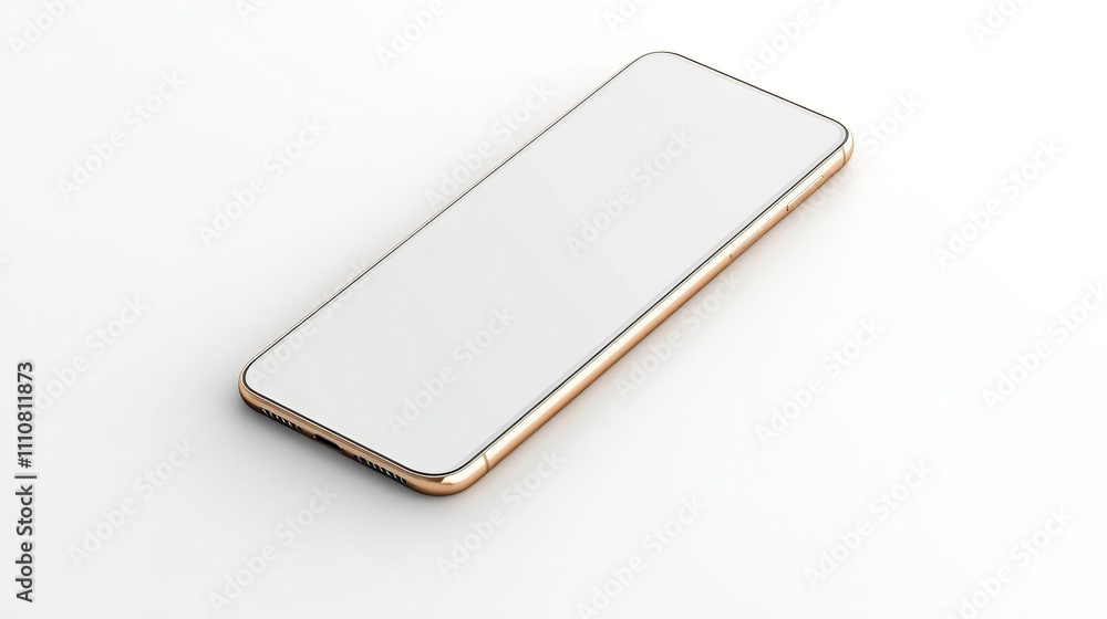 Gold Smartphone Mockup Modern Mobile Phone App Presentation Gold Smartphone Mockup Modern Mobile Phone App Presentation