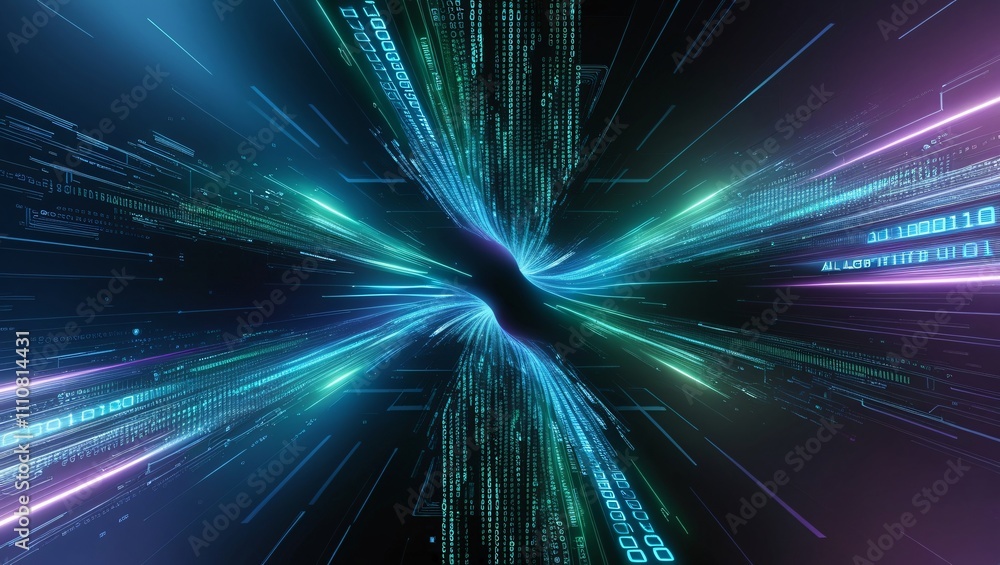 Obraz premium Digital Speed Tunnel 