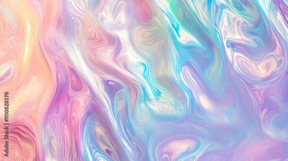 Fototapeta premium Holographic background with sequins and glitter paste pink and silver gold shimmer background