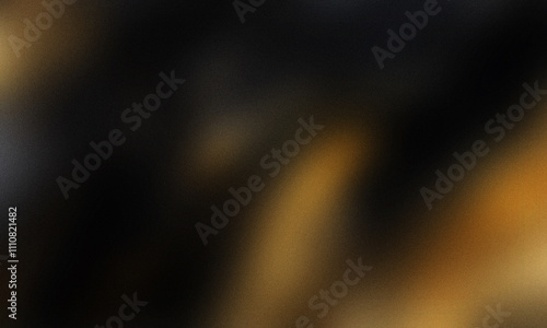 dark gold , template empty space color gradient rough abstract background , grainy noise grungy texture shine bright light and glow