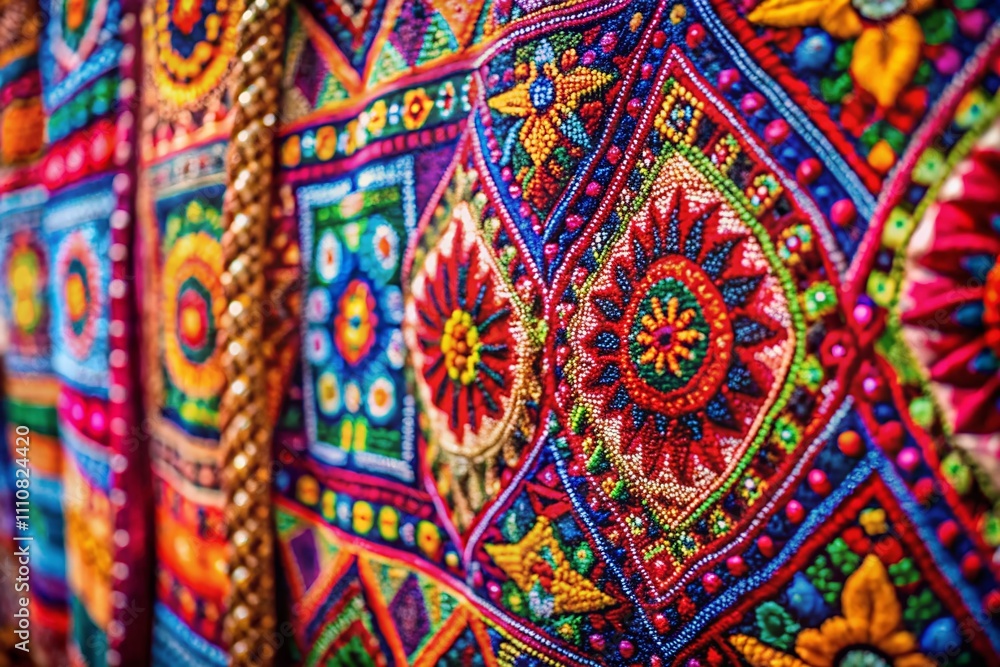 Vibrant Ethnic Patterns in High Depth of Field for Textiles and Home Decor, Showcasing Cultural Diversity and Unique Designs for Creative Projects and Fashion Applications Vibrant Ethnic Patterns in High Depth of Field for Textiles and Home Decor, Showcasing Cultural Diversity and Unique Designs for Creative Projects and Fashion Applications