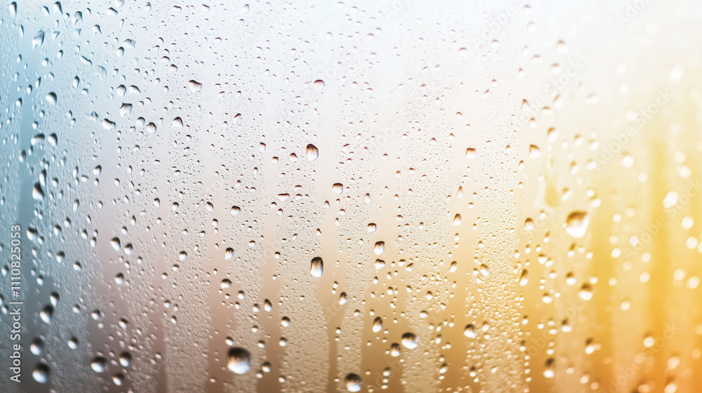 Raindrops on Glass and Reflections: Mood Capturing Raindrops on Glass and Reflections: Mood Capturing