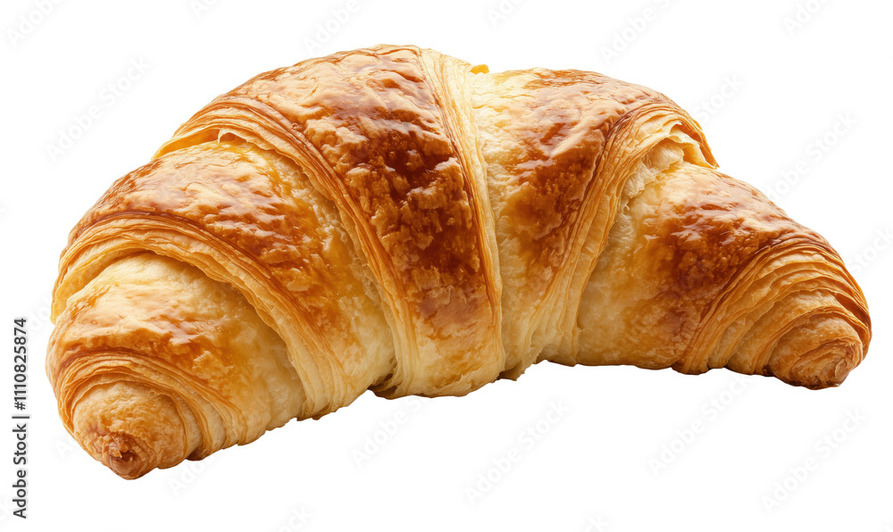 Golden flaky croissant, buttery layers, perfect breakfast pastry, soft texture, delicious aroma, isolated on transparent background, png Golden flaky croissant, buttery layers, perfect breakfast pastry, soft texture, delicious aroma, isolated on transparent background, png