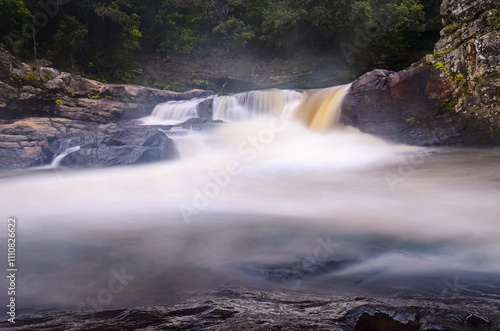 Wallpaper Mural Water fall in a tropical evergreen forest in Ranomafana Madagascar Torontodigital.ca