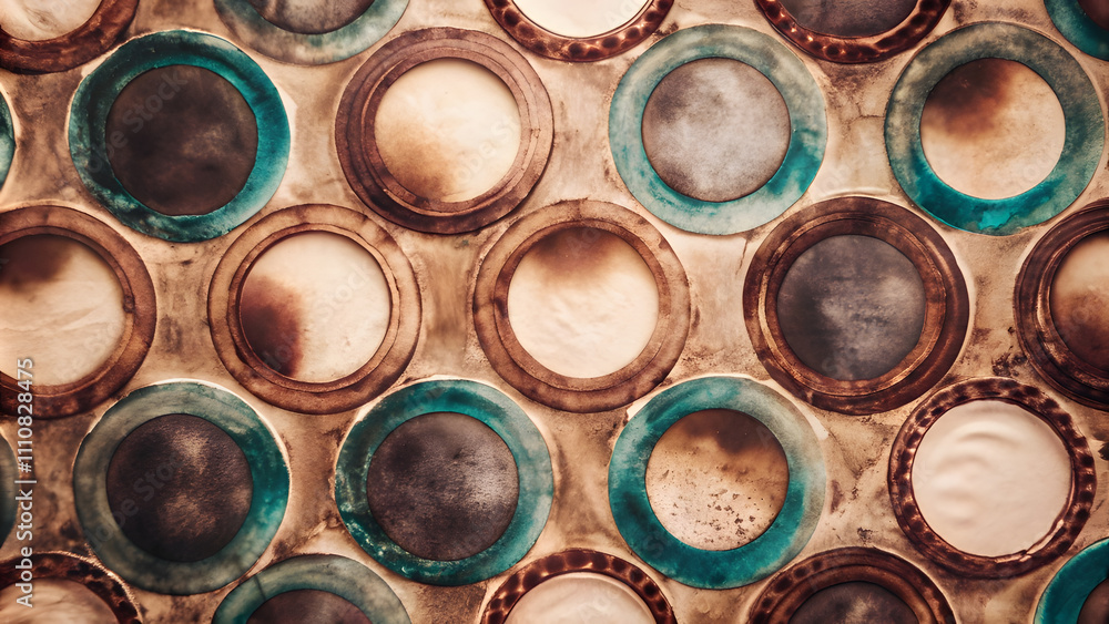 Deep Blue and Turquoise Ink Circles on Textured White. Perfect for: Modern branding, Abstract art, Minimalist decor Deep Blue and Turquoise Ink Circles on Textured White. Perfect for: Modern branding, Abstract art, Minimalist decor