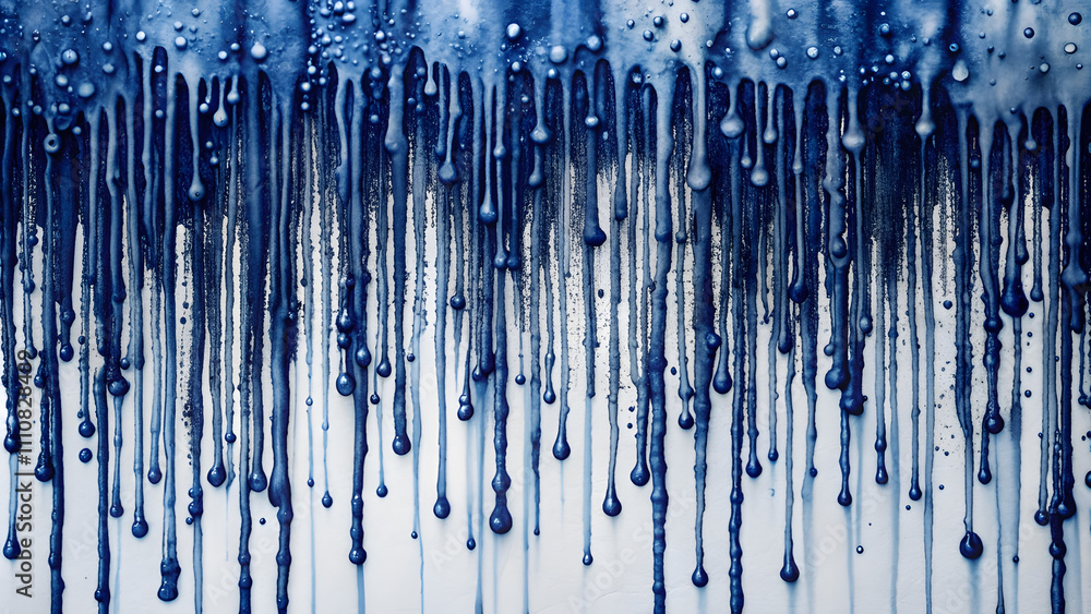 Navy Blue Ink Drips in Elegant Textured Pattern. Perfect for: Elegant branding, Artistic interiors, Evening events Navy Blue Ink Drips in Elegant Textured Pattern. Perfect for: Elegant branding, Artistic interiors, Evening events