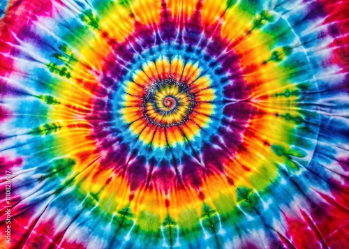 Vibrant Tie Dye Design Bandana T-Shirt Pattern Background for Fashion and Apparel Photography with Colorful Swirls and Unique Textures Ideal for Creative Projects