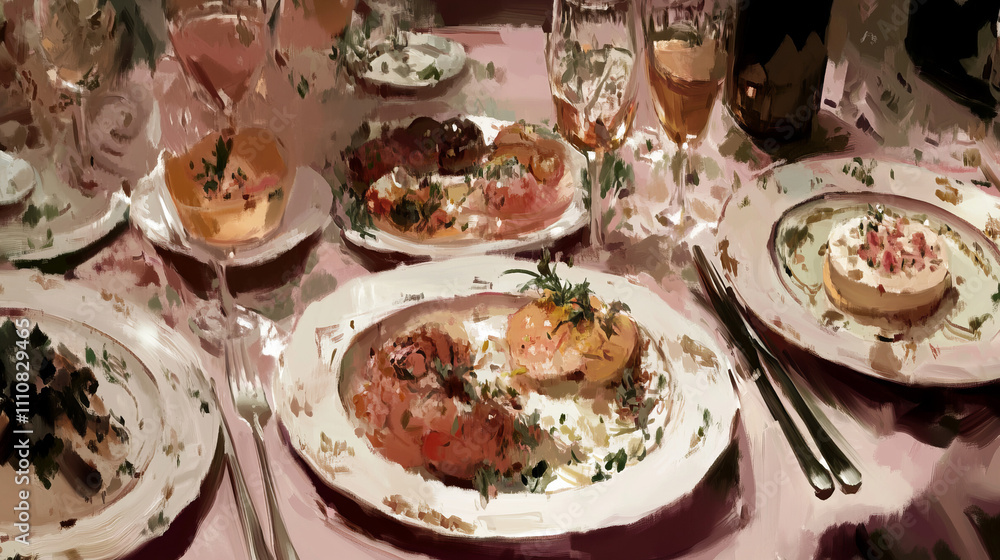 Fototapeta premium Elegant Fine Dining