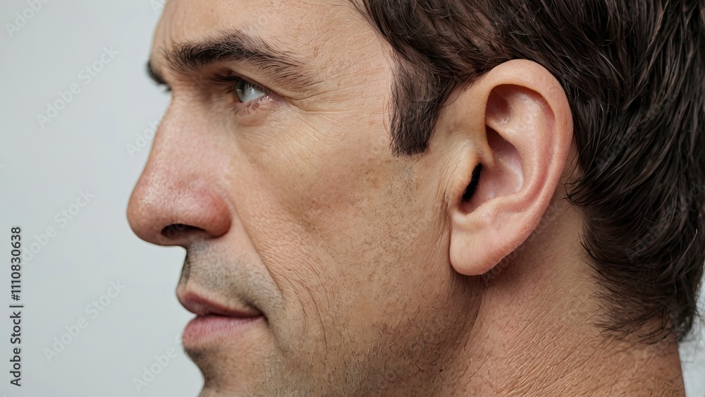 Obraz premium close up of a person with a headache,generative ai