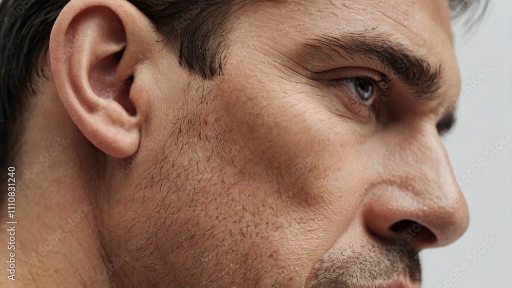 Obraz premium close up of a person with a headache,generative ai