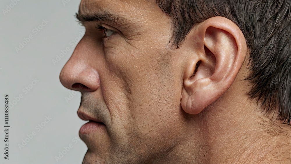close up of a person with a headache,generative ai close up of a person with a headache,generative ai