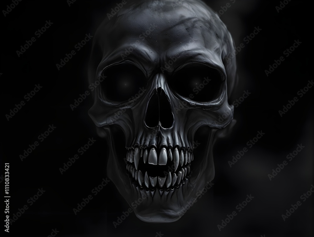 Terrifying Smoky Skull Face Terrifying Smoky Skull Face
