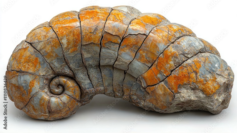 A polished ammonite fossil showcasing intricate patterns and colors. A polished ammonite fossil showcasing intricate patterns and colors.