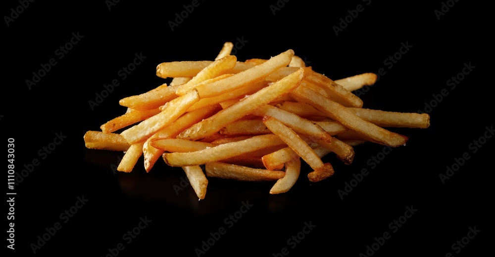Appetizing Fast Food French Fries. AI generated illustration. Appetizing Fast Food French Fries. AI generated illustration.