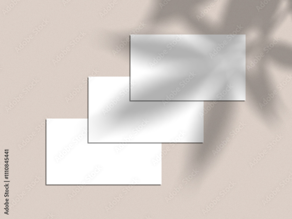 White Minimal Business Card Mockup White Minimal Business Card Mockup