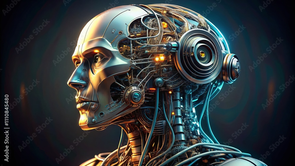 X-ray of a Decommissioned Android Head Shell: Exploring the Intricacies of Technology and Design in Portrait Photography X-ray of a Decommissioned Android Head Shell: Exploring the Intricacies of Technology and Design in Portrait Photography
