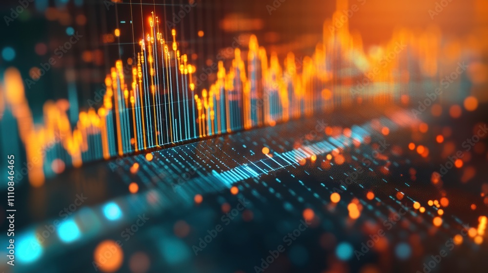 Three-dimensional Line Graph Depicting Upward Trends in Business and Finance Data Analysis. Generative AI Three-dimensional Line Graph Depicting Upward Trends in Business and Finance Data Analysis. Generative AI