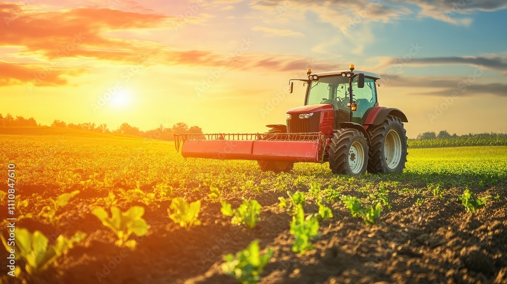 Fototapeta premium Farmers practicing crop rotation to maintain soil health