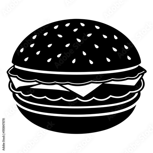 Hamburger Line Icon. Editable Stroke. Pixel Perfect. 