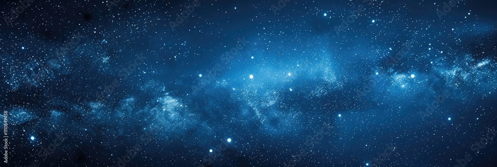 Starlit night sky with distant celestial bodies and a navy blue background Starlit night sky with distant celestial bodies and a navy blue background