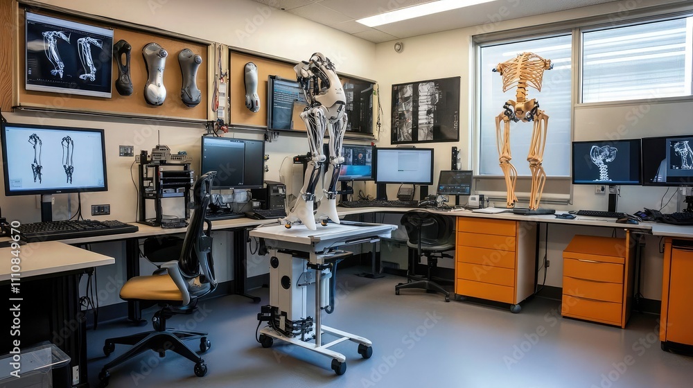 Innovative lab featuring research on prosthetic advancements Innovative lab featuring research on prosthetic advancements