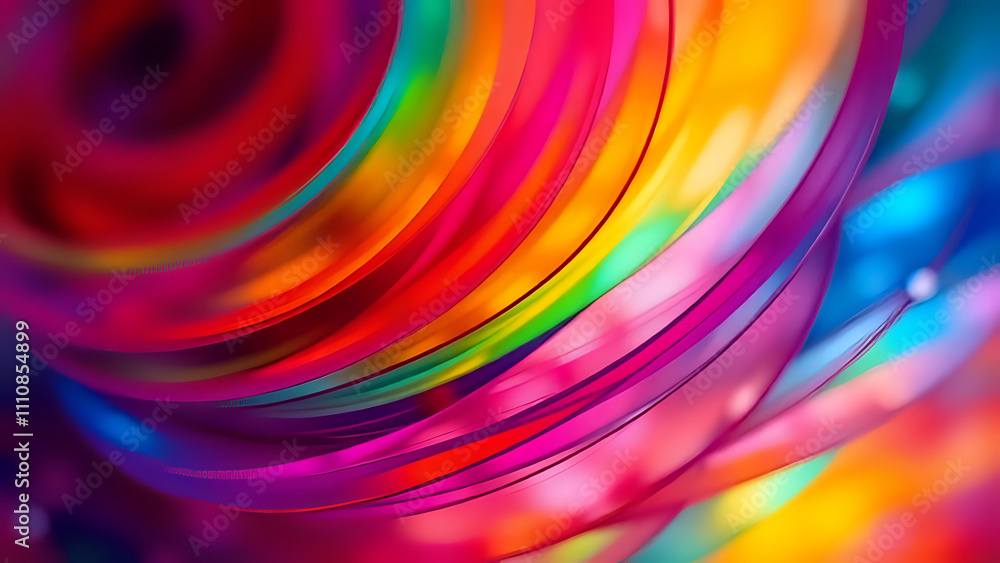 Abstract flower vibrant color. Ai generated Abstract flower vibrant color. Ai generated