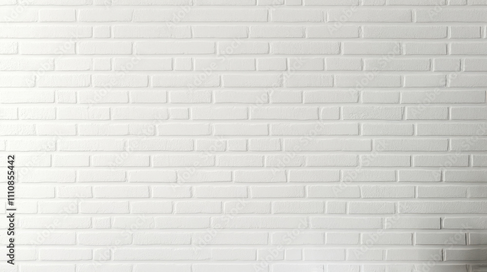 Clean white brick wall interior design home decor minimalist modern aesthetic Clean white brick wall interior design home decor minimalist modern aesthetic