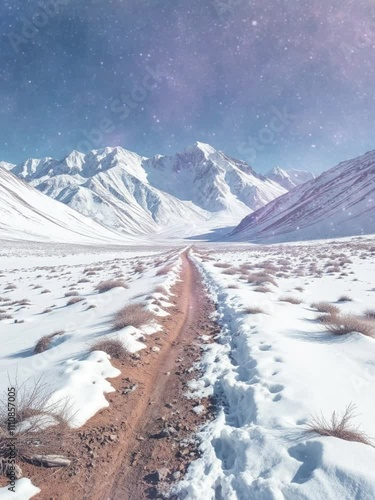 winter mountain landscape
