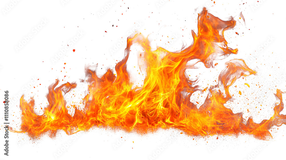 Flame Fire isolated on transparent background fiery Flame Fire isolated on transparent background fiery