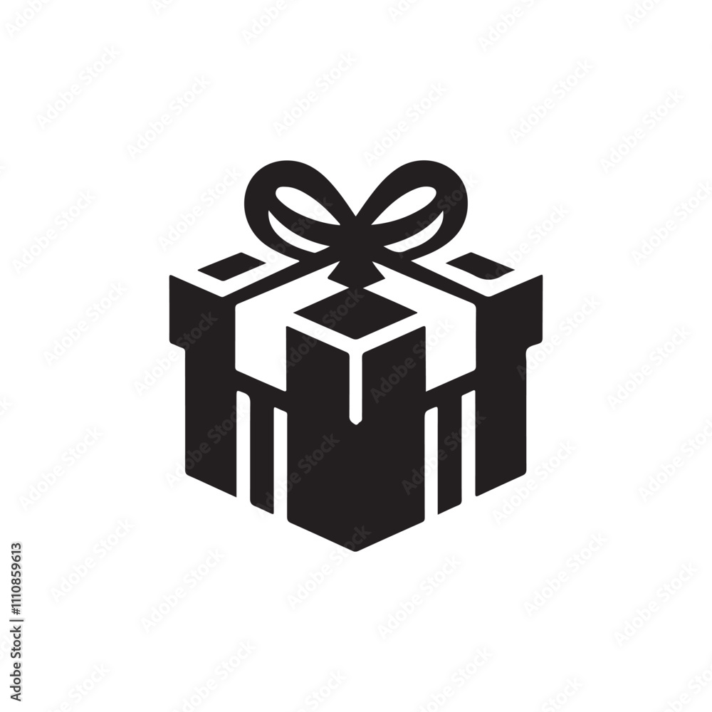 vector illustration of a simple gift box vector illustration of a simple gift box