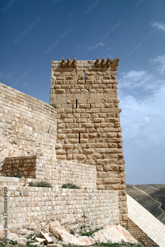 Tower on the external wall of Shobak Castle, Jordan
Tower on the external wall of Shobak Castle, Jordan