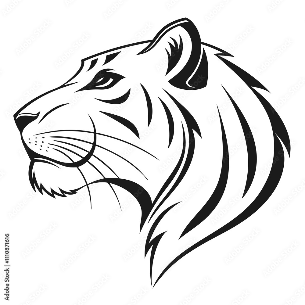 head of a tiger head of a tiger