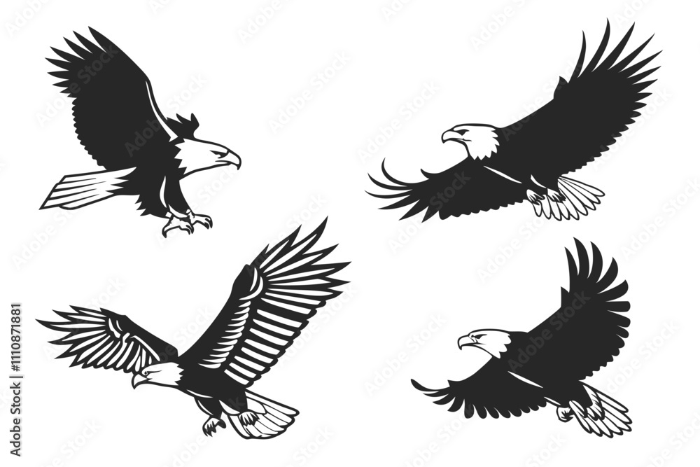 Obraz premium set of eagle