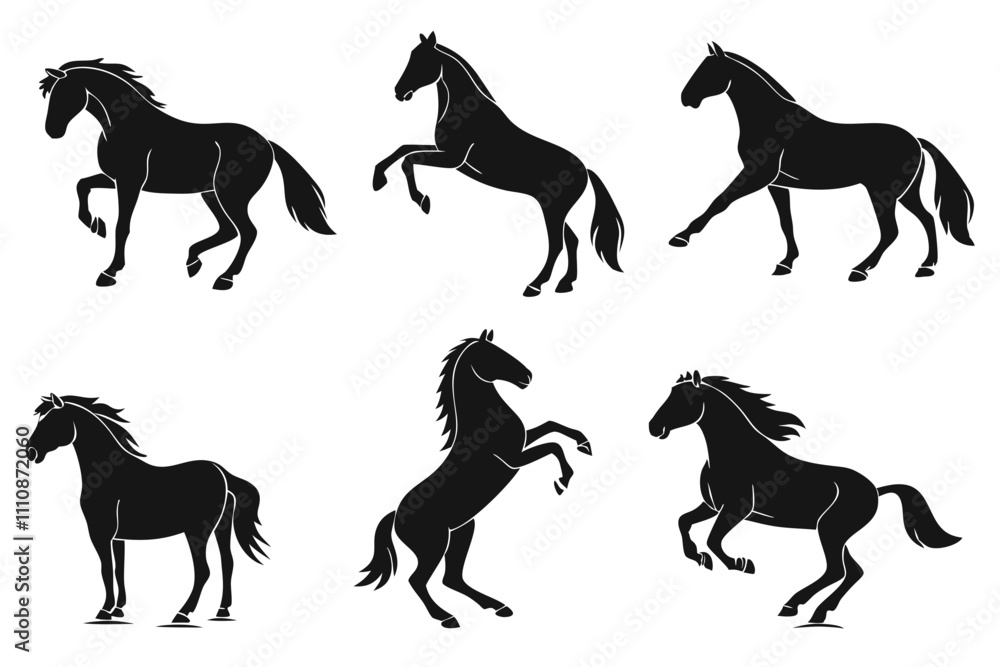 set of horses set of horses