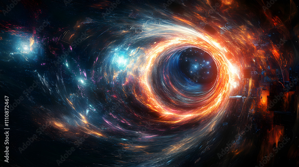 A Captivating Encounter with an Enormous Sci-Fi Wormhole Surrounded by High-Tech Machines and Luminous Energy Orbs A Captivating Encounter with an Enormous Sci-Fi Wormhole Surrounded by High-Tech Machines and Luminous Energy Orbs
