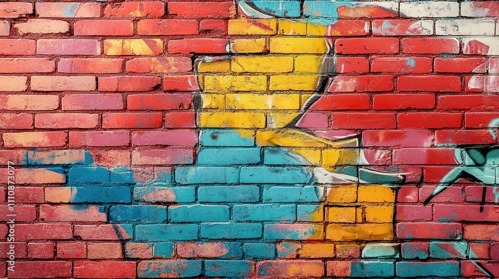 Naklejka premium Graffiti Wall Texture