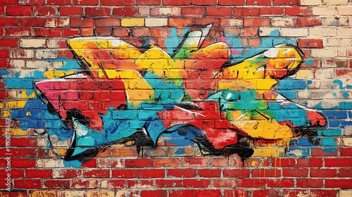 Graffiti on Brick Wall