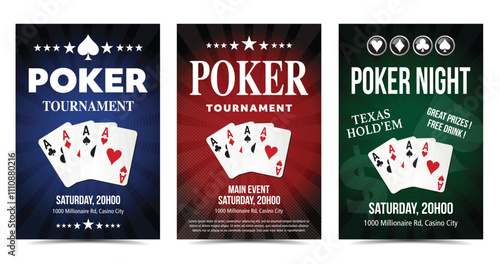 Casino Poker Tournament background poster