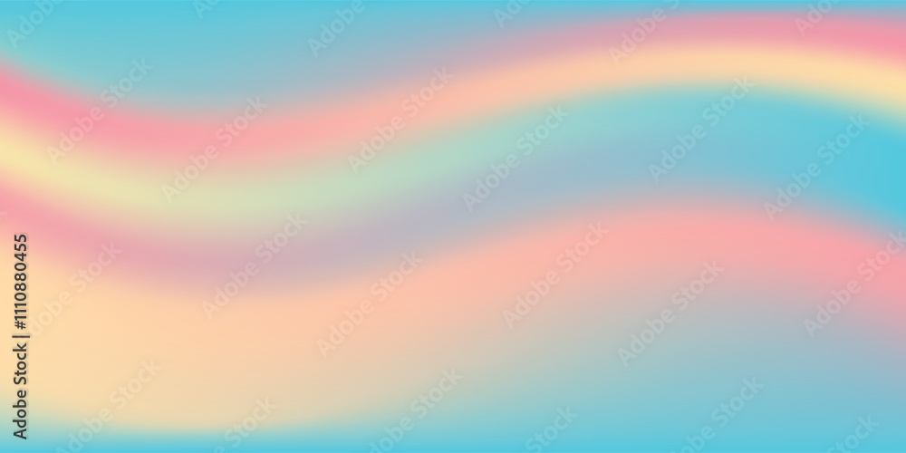 Abstract clear blue sky. Pastel rainbow. Light blue, pink and yellow color vector banner. Pastel gradient sky pattern. Abstract clear blue sky. Pastel rainbow. Light blue, pink and yellow color vector banner. Pastel gradient sky pattern.