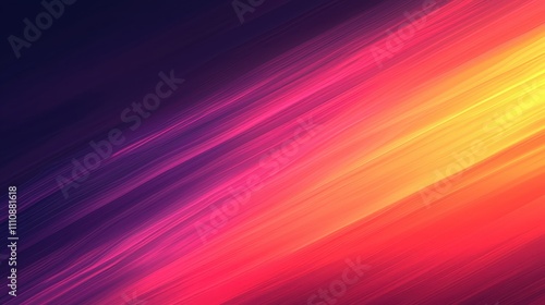 A dramatic sunset gradient with streaks of orange, pink, and deep purple blending into the horizon. The soft glow and warm tones evoke tranquility and beauty. Perfect for serene and picturesque 