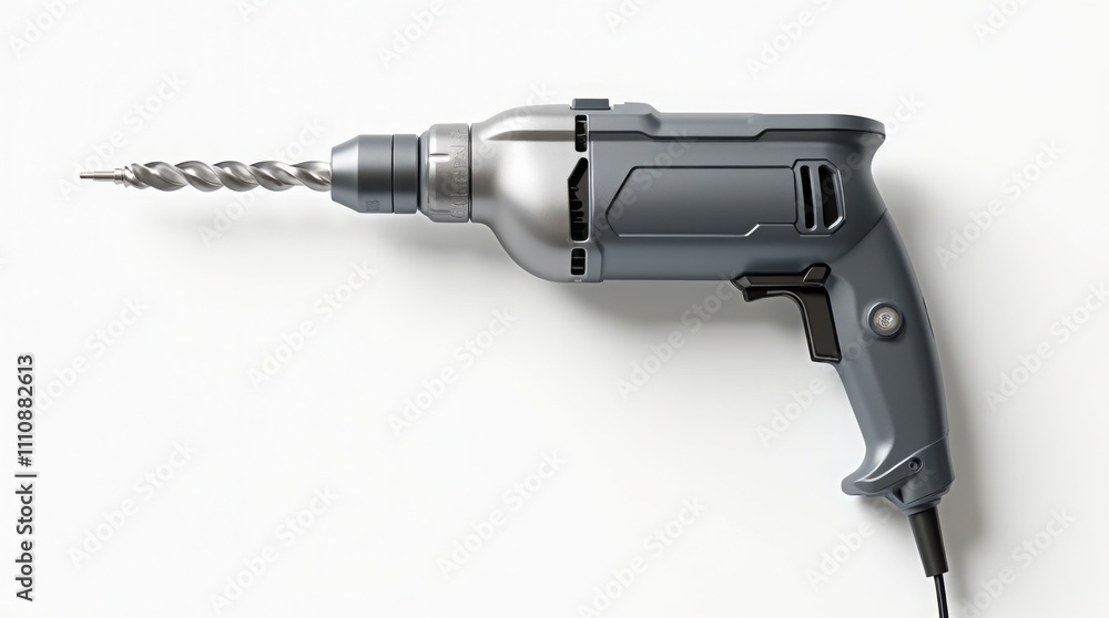 Ultra-High Detail Power Drill on White Background – 4K Render. Professional Power Drill Isolated on Clean White Background. Ultra-High Detail Power Drill on White Background – 4K Render. Professional Power Drill Isolated on Clean White Background.