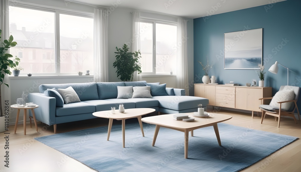 Scandinavian living room interior design zoom background Scandinavian living room interior design zoom background
