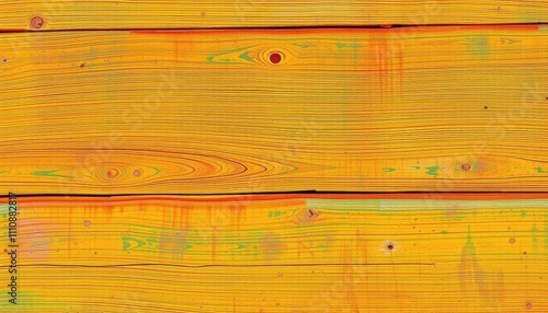 Wallpaper Mural a close up of a wooden surface with a yellow paint Torontodigital.ca