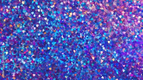 Holographic background with sequins and glitter paste blue and purple shimmer background