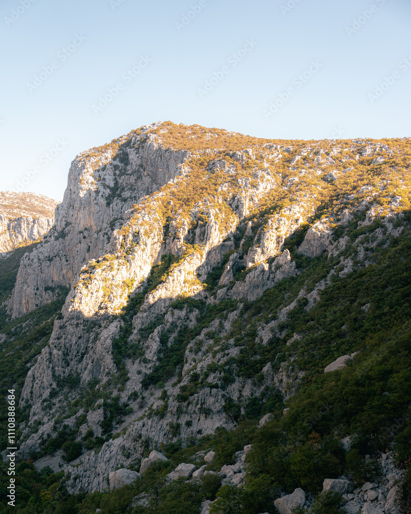 view of the mountains, from rock climbing wall, sunset, multi pitch, climbing, croatia, paklenica, national park, alpinism view of the mountains, from rock climbing wall, sunset, multi pitch, climbing, croatia, paklenica, national park, alpinism