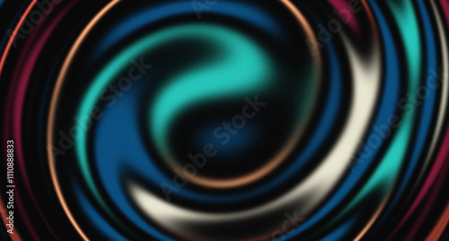 Schilderij op canvas Grainy Abstract 3D Wavy Swril Background