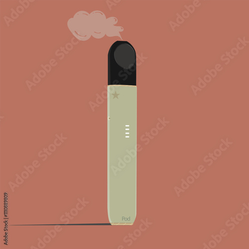 Vape pod illustration icon vector