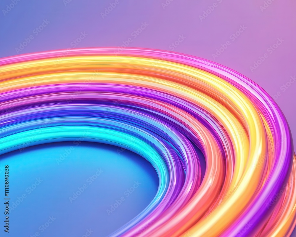 Highspeed internet, glowing fiber optic cables, 3D illustration Highspeed internet, glowing fiber optic cables, 3D illustration